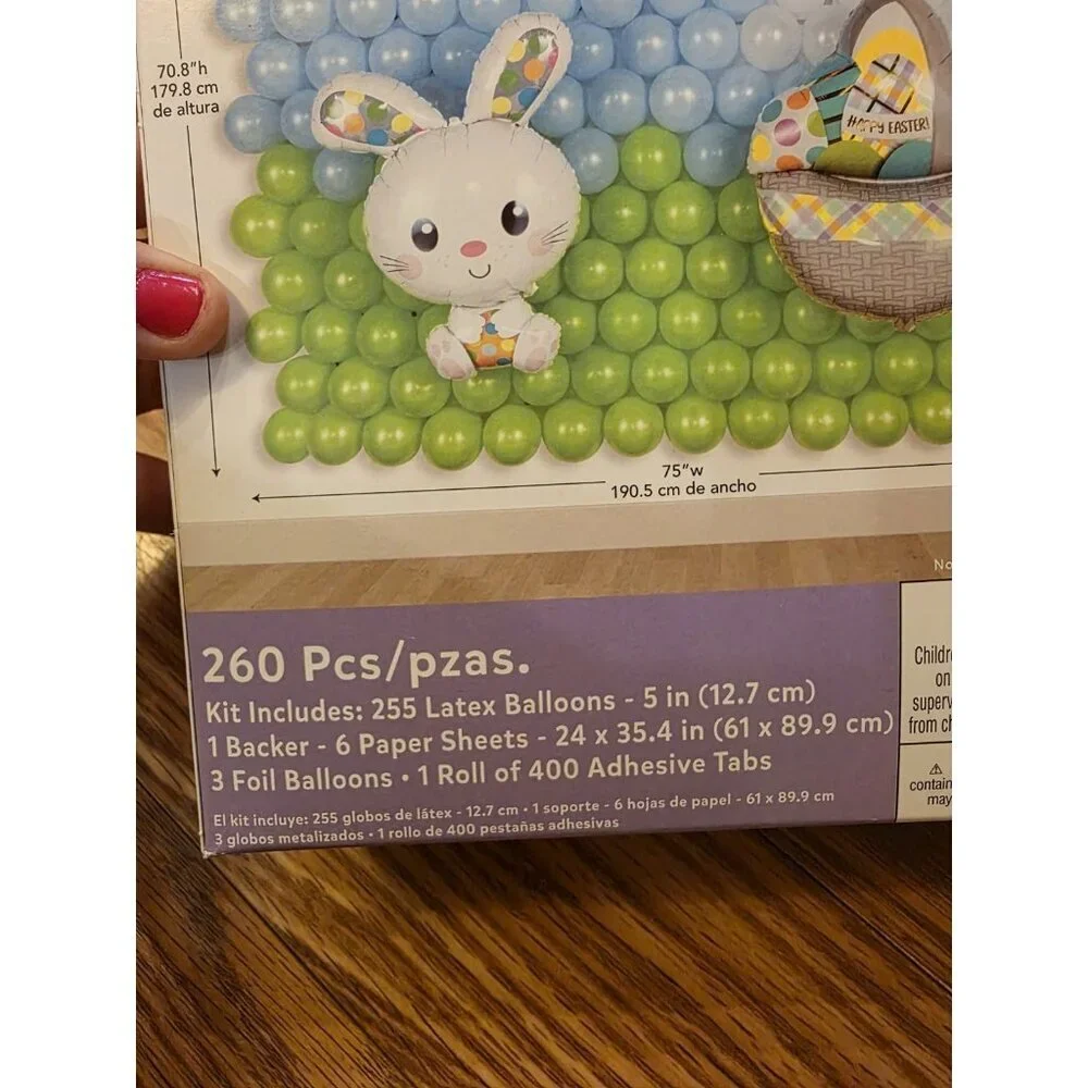 Amscan Easter Balloon Backdrop Kit 260 pieces 71